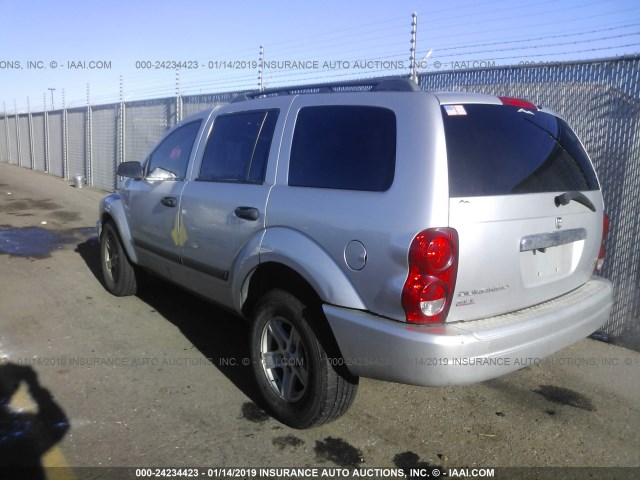 1D4HB48286F146438 - 2006 DODGE DURANGO SLT SILVER photo 3