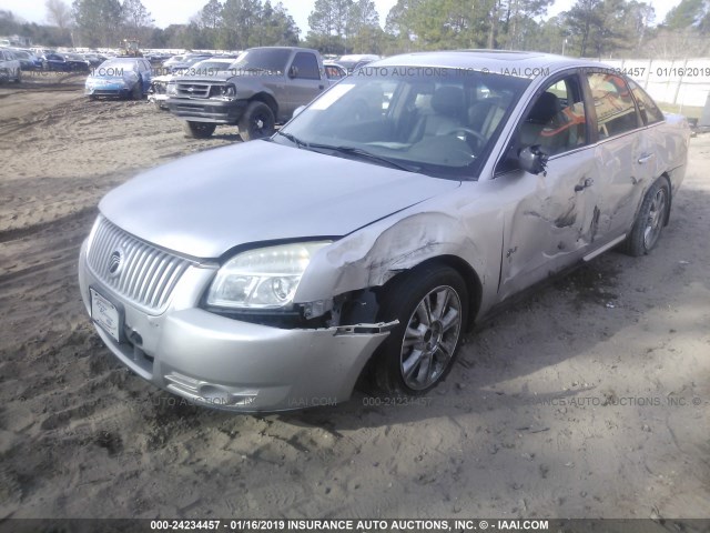 1MEHM42W38G625302 - 2008 MERCURY SABLE PREMIER SILVER photo 2