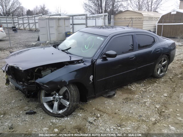 2B3LA53HX8H308715 - 2008 DODGE CHARGER R/T GRAY photo 2