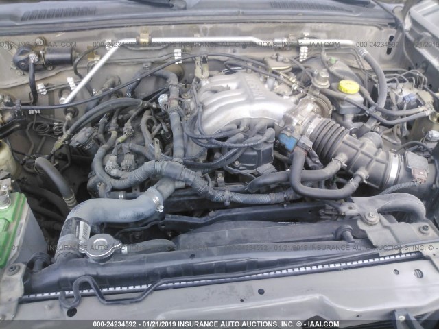 5N1ED28T64C628665 - 2004 NISSAN XTERRA XE/SE GOLD photo 10