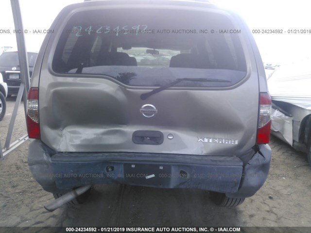 5N1ED28T64C628665 - 2004 NISSAN XTERRA XE/SE GOLD photo 6