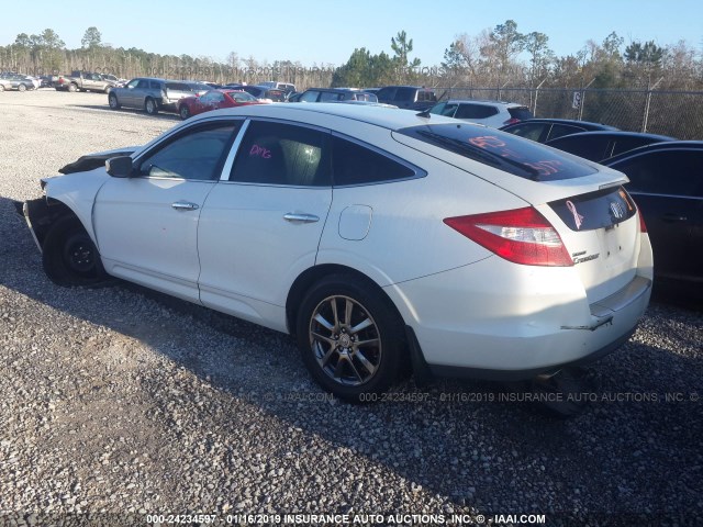 5J6TF1H3XAL005989 - 2010 HONDA ACCORD CROSSTOUR EX WHITE photo 3