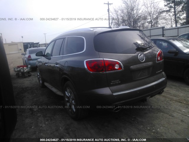 5GAKRDED1CJ174144 - 2012 BUICK ENCLAVE BROWN photo 3