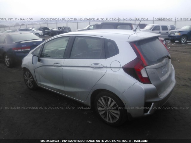 3HGGK5H86FM703433 - 2015 HONDA FIT EX/EXL SILVER photo 3