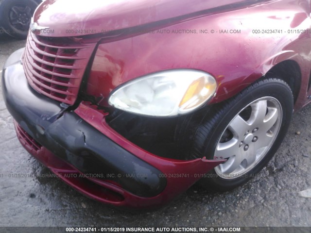 3C3EY55E95T266356 - 2005 CHRYSLER PT CRUISER TOURING RED photo 6