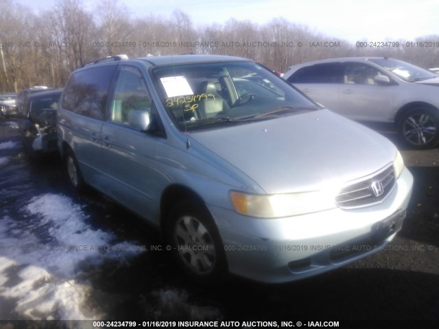 5FNRL187X4B060039 - 2004 HONDA ODYSSEY EXL BLUE photo 1