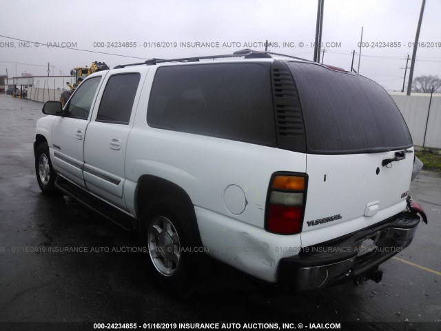 3GKEC16Z94G293315 - 2004 GMC YUKON XL C1500 WHITE photo 3