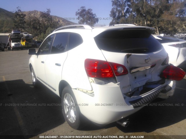 JN8AS5MT0CW269217 - 2012 NISSAN ROGUE S/SV WHITE photo 3