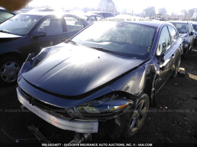 1C3CDFBAXGD720603 - 2016 DODGE DART SXT BLACK photo 2