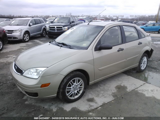 1FAFP34N77W288593 - 2007 FORD FOCUS ZX4/S/SE/SES BEIGE photo 2