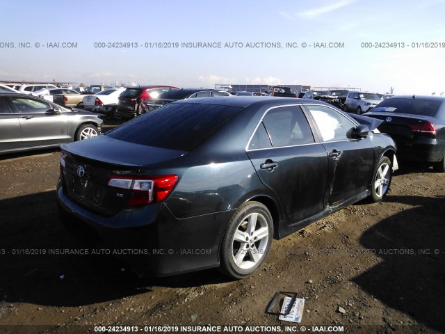 4T1BF1FK7EU343714 - 2014 TOYOTA CAMRY L/SE/LE/XLE 黑色 照片 4