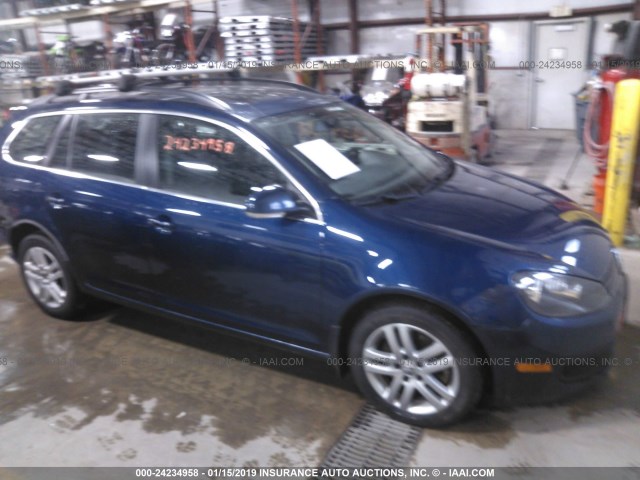 3VWML7AJ7BM695826 - 2011 VOLKSWAGEN JETTA TDI Navy photo 1