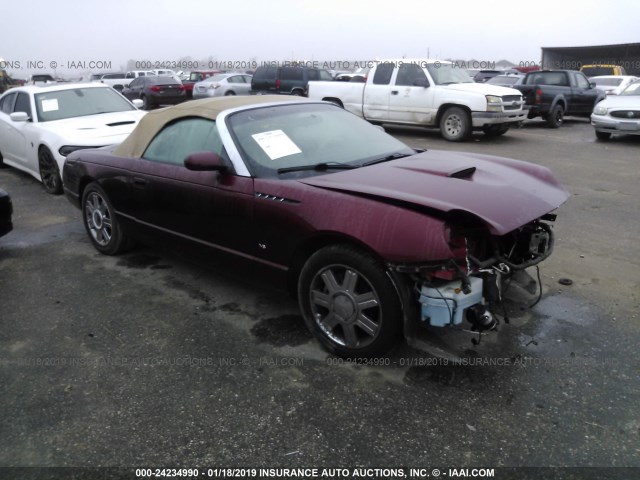 1FAHP60A64Y103916 - 2004 FORD THUNDERBIRD  BURGUNDY photo 1