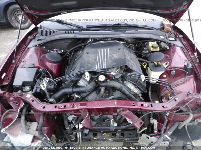 1FAHP60A64Y103916 - 2004 FORD THUNDERBIRD  BURGUNDY photo 10