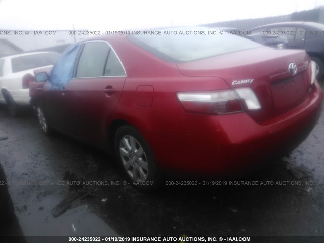 4T1BB46K98U033937 - 2008 TOYOTA CAMRY HYBRID RED photo 3