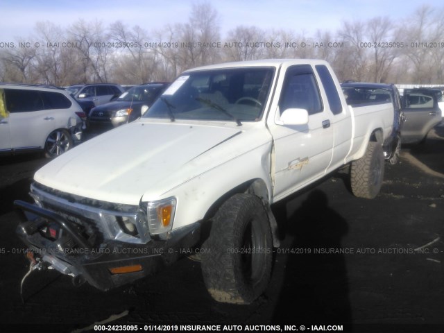 JT4RN13P0K0006777 - 1989 TOYOTA PICKUP 1/2 TON EXTRA LONG WHEELBASE DLX WHITE photo 2