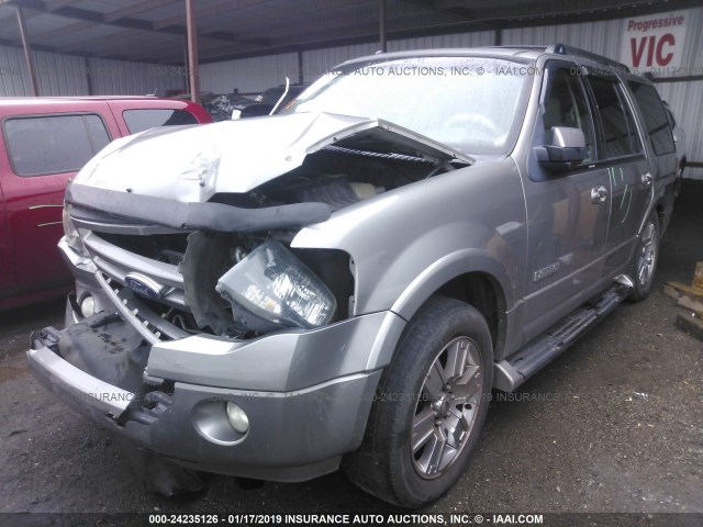 1FMFU19508LA85625 - 2008 FORD EXPEDITION LIMITED GRAY photo 2