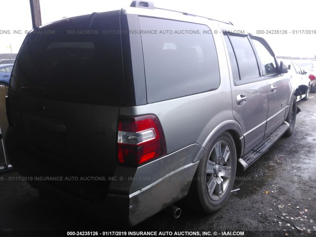 1FMFU19508LA85625 - 2008 FORD EXPEDITION LIMITED GRAY photo 4