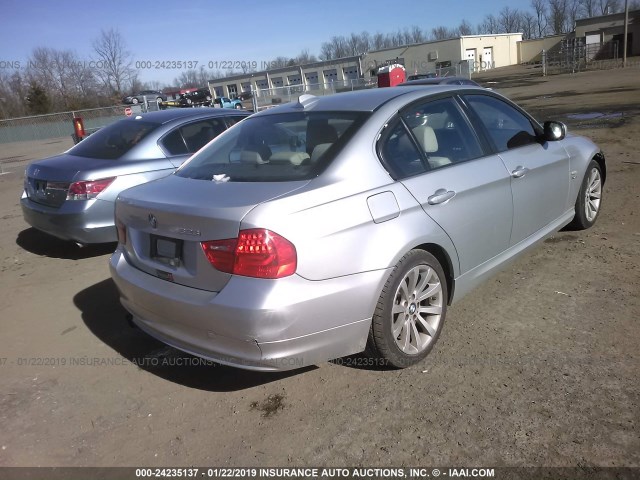 WBAPK5C55BA653978 - 2011 BMW 328 XI SULEV SILVER photo 4