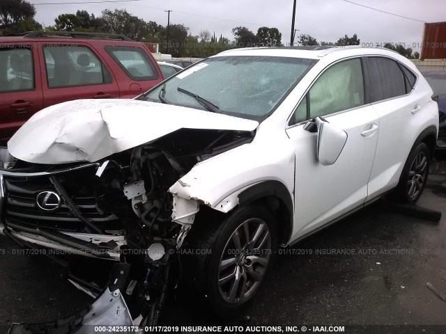 JTJYARBZXF2021223 - 2015 LEXUS NX 200T WHITE photo 2