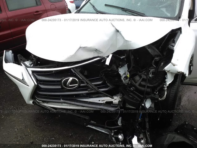 JTJYARBZXF2021223 - 2015 LEXUS NX 200T WHITE photo 6