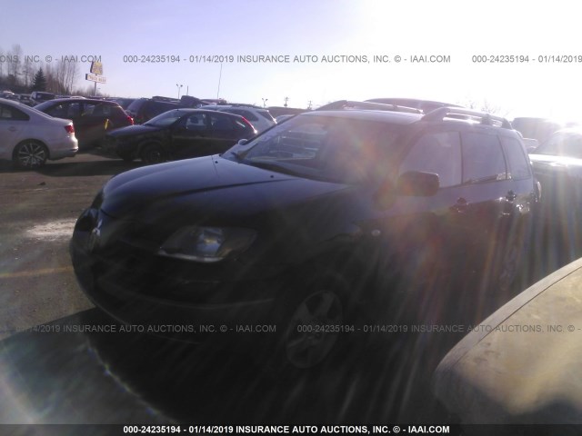 JA4LZ41G23U085355 - 2003 MITSUBISHI OUTLANDER XLS BLACK photo 2