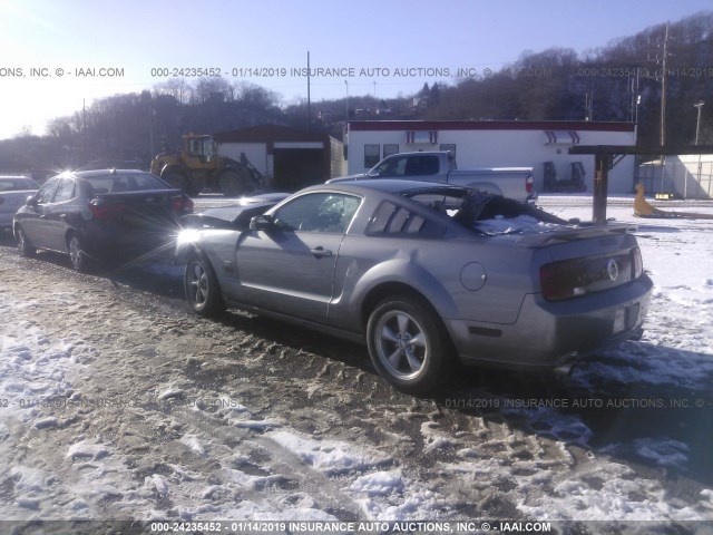 1ZVHT82H175245878 - 2007 FORD MUSTANG GT GRAY photo 3