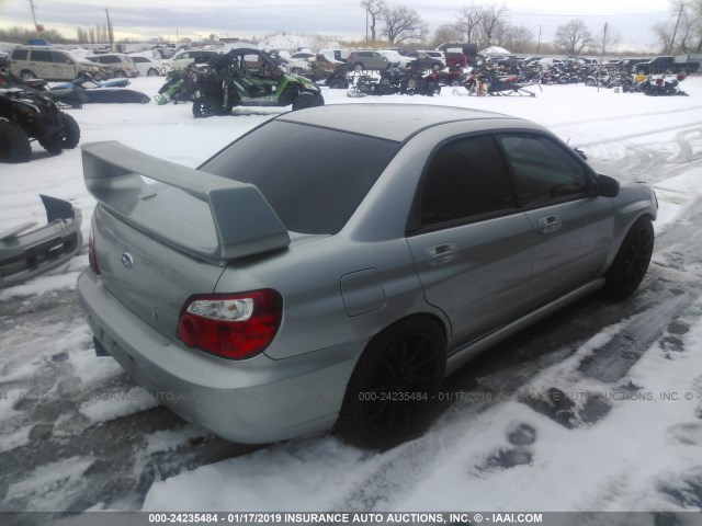 JF1GD29685G503642 - 2005 SUBARU IMPREZA WRX/VDT SILVER photo 4