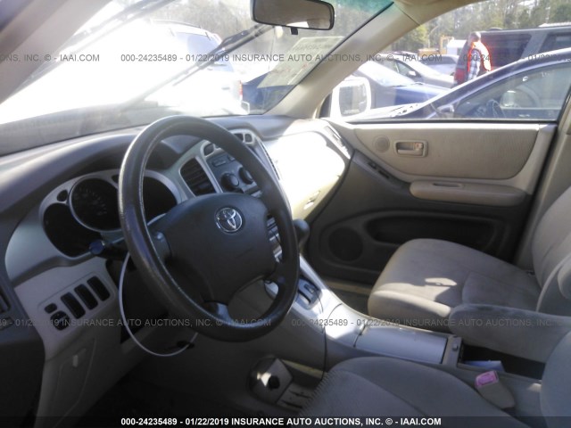 JTEGD21A050130093 - 2005 TOYOTA HIGHLANDER Սպիտակ լուսանկար 5