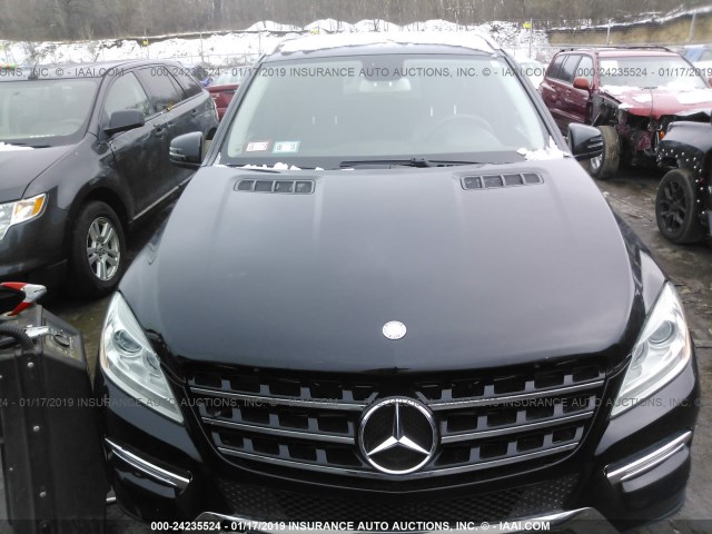 4JGDA2EB0CA067583 - 2012 MERCEDES-BENZ ML 350 BLUETEC BLACK photo 6