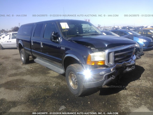 1FTSW31S31EA12186 - 2001 FORD F350 SRW SUPER DUTY BLUE photo 1