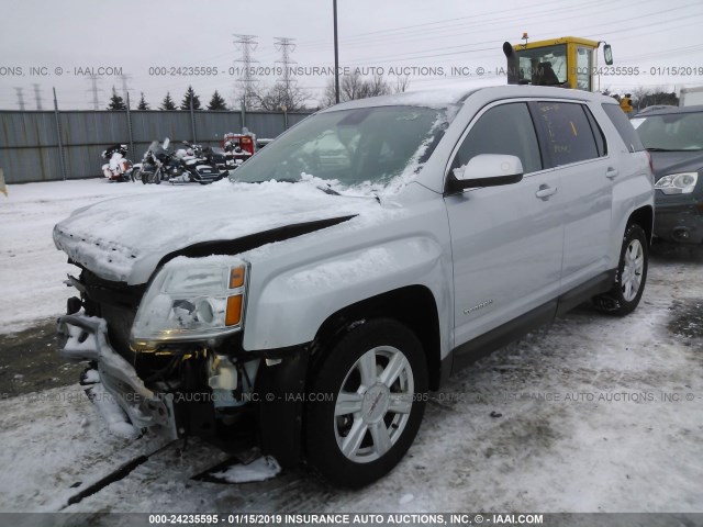 2GKALMEK3E6260778 - 2014 GMC TERRAIN SLE SILVER photo 2