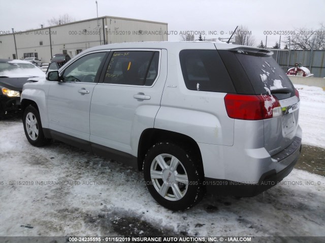 2GKALMEK3E6260778 - 2014 GMC TERRAIN SLE SILVER photo 3