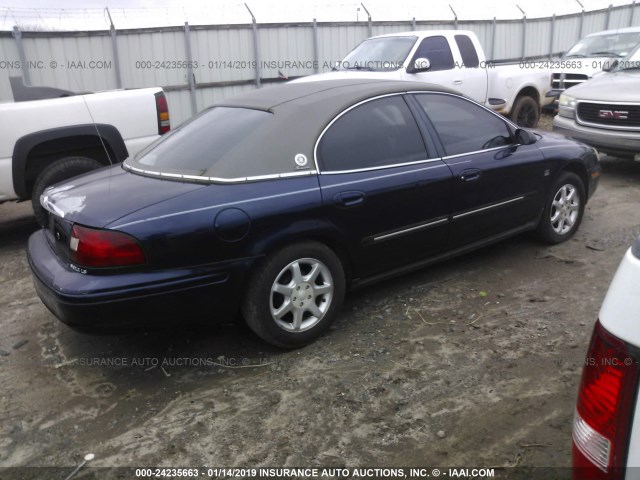 1MEFM55S41A615537 - 2001 MERCURY SABLE LS PREMIUM BLUE photo 4