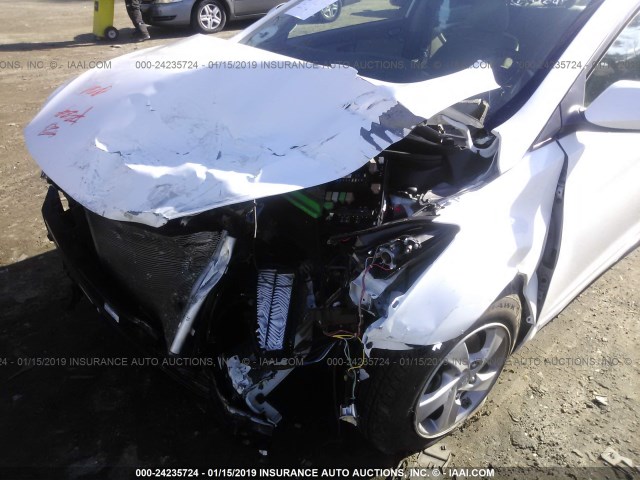 5NPDH4AEXFH602783 - 2015 HYUNDAI ELANTRA WHITE photo 6