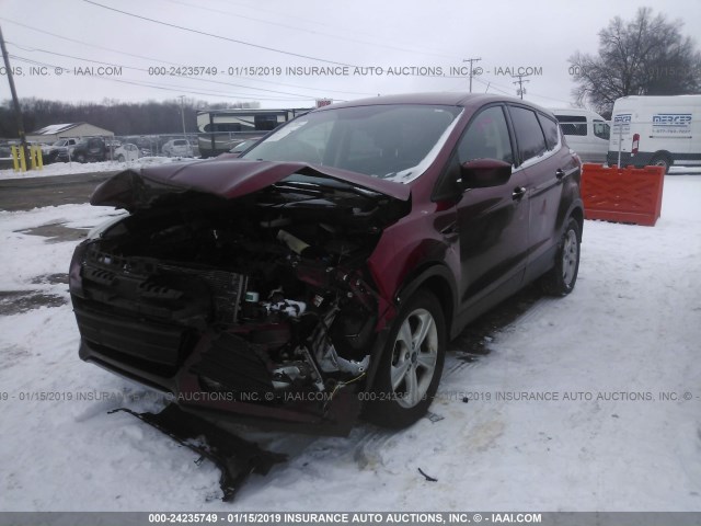 1FMCU9G9XGUA08471 - 2016 FORD ESCAPE SE MAROON photo 2