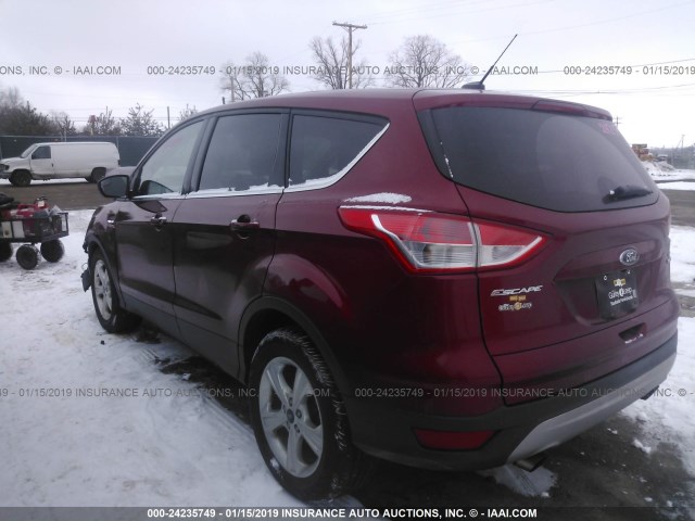 1FMCU9G9XGUA08471 - 2016 FORD ESCAPE SE MAROON photo 3