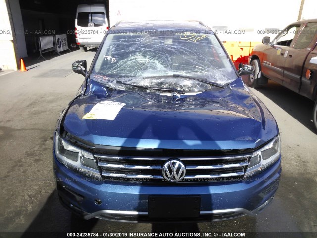 3VV3B7AXXJM057768 - 2018 VOLKSWAGEN TIGUAN SE/SEL BLUE photo 6