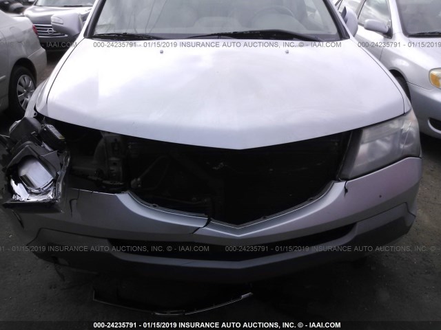 2HNYD28428H539988 - 2008 ACURA MDX TECHNOLOGY SILVER photo 6