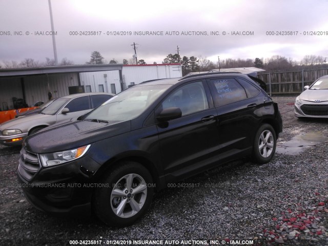 2FMPK3G91GBC09086 - 2016 FORD EDGE SE BLACK photo 2