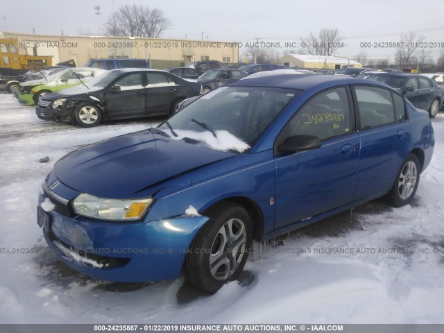 1G8AL52F04Z108950 - 2004 SATURN ION LEVEL 3 BLUE photo 2