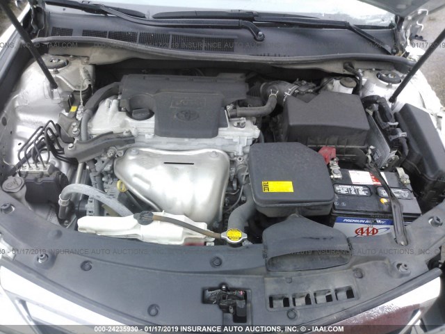 4T1BF1FK6EU307738 - 2014 TOYOTA CAMRY L/SE/LE/XLE 银色 照片 10