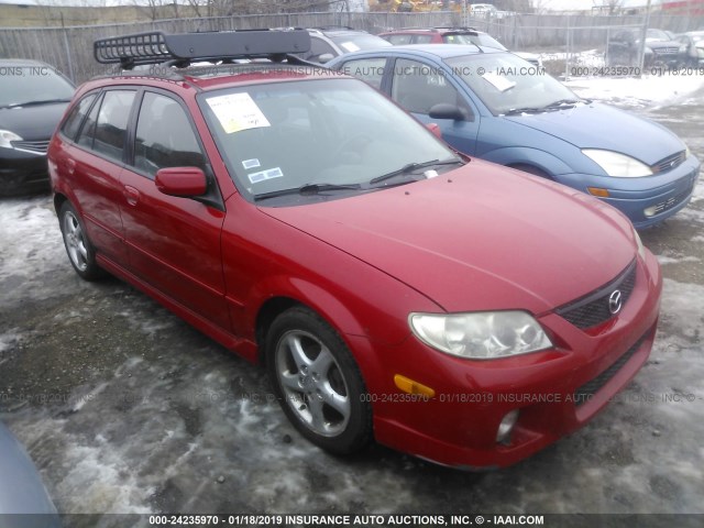 JM1BJ245521462252 - 2002 MAZDA PROTEGE PR5 RED photo 1