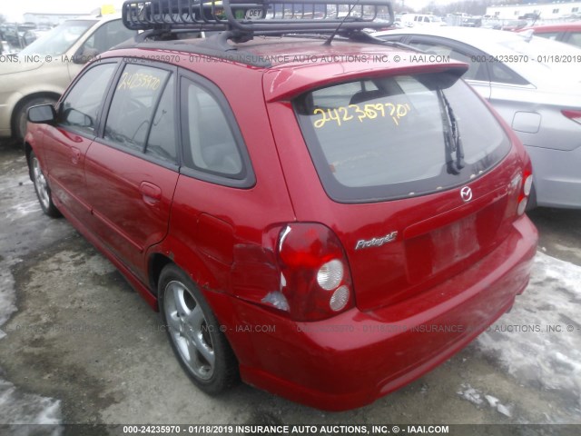 JM1BJ245521462252 - 2002 MAZDA PROTEGE PR5 RED photo 3