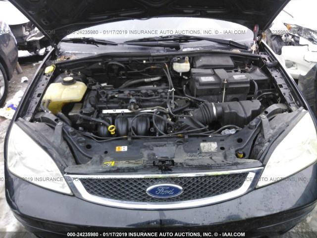 1FAFP31N77W208567 - 2007 FORD FOCUS ZX3/S/SE/SES BLACK photo 10