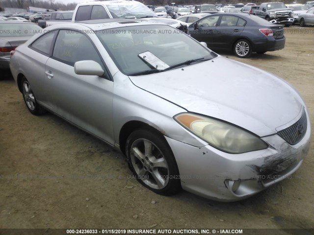 4T1CA38P14U015792 - 2004 TOYOTA CAMRY SOLARA SE/SLE SILVER photo 1