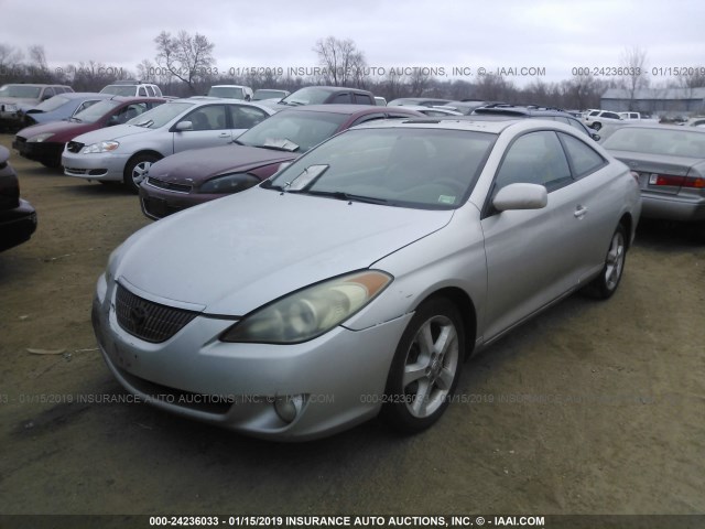 4T1CA38P14U015792 - 2004 TOYOTA CAMRY SOLARA SE/SLE SILVER photo 2