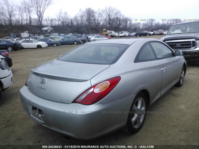 4T1CA38P14U015792 - 2004 TOYOTA CAMRY SOLARA SE/SLE SILVER photo 4