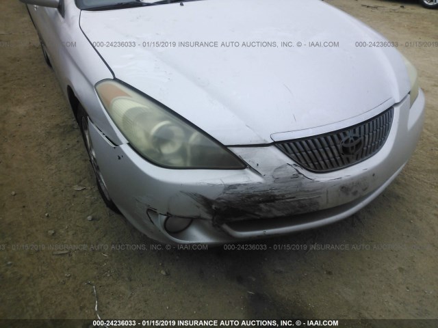 4T1CA38P14U015792 - 2004 TOYOTA CAMRY SOLARA SE/SLE SILVER photo 6