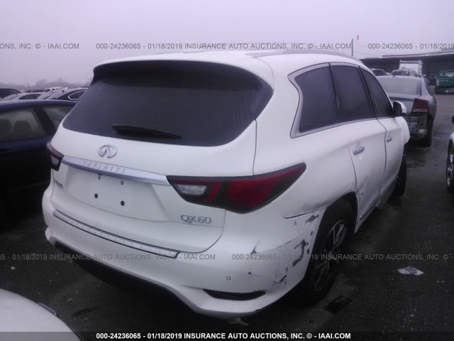 5N1DL0MN4KC526191 - 2019 INFINITI QX60 LUXE/PURE WHITE photo 4